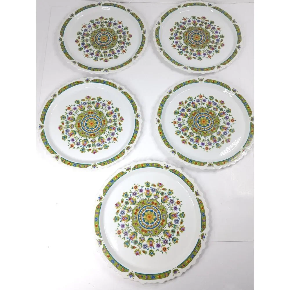 Vintage One World Sango Japan Hellespont‎ 8001 Plates Big Bowl Salad Plate Bowls